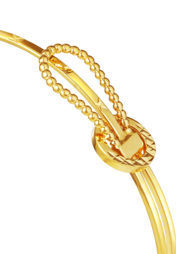 TOMEI Lusso Italia Knot Bangle, Yellow Gold 916