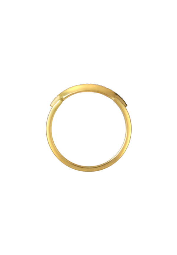 TOMEI Dual-Tone Romantic Ring, Yellow Gold 916