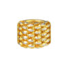 TOMEI Glimmering Layered Ring, Yellow Gold 916