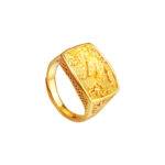 TOMEI Dragon Men Ring, Yellow Gold 999