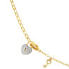 TOMEI Diamond Cut Collection Love Lock Necklace, Yellow Gold 916
