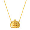 TOMEI Clutch Bag Necklace, Yellow Gold 916