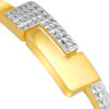 TOMEI Dual-Tone Puzzle Bangle, Yellow Gold 916