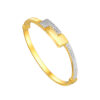 TOMEI Dual-Tone Puzzle Bangle, Yellow Gold 916