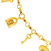 TOMEI Lusso Italia Love Lock Bracelet, Yellow Gold 916