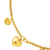 TOMEI I-Love-U Bracelet, Yellow Gold 916