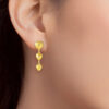 TOMEI Lusso Italia Love Dangling Earrings, Yellow Gold 916
