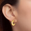 TOMEI Lusso Italia Loop Earrings, Yellow Gold 916