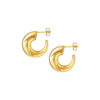 TOMEI Lusso Italia Loop Earrings, Yellow Gold 916