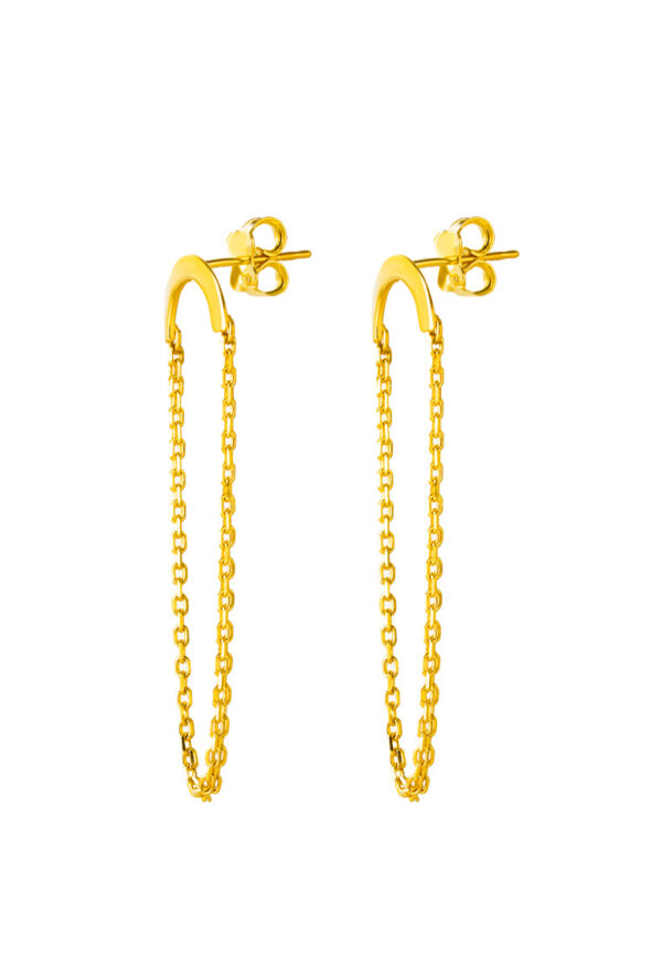 TOMEI Lusso Italia Earrings, Yellow Gold 916 (IQ-X3E201403-1C) (3.36g)