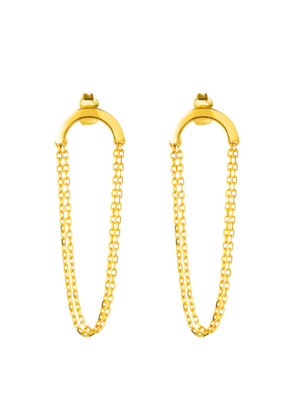 TOMEI Lusso Italia Earrings, Yellow Gold 916 (IQ-X3E201403-1C) (3.36g)