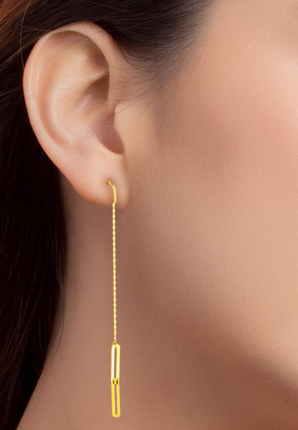 TOMEI Lusso Italia Drop Earrings, Yellow Gold 916