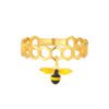 TOMEI Lusso Italia Bee Ring, Yellow Gold 916