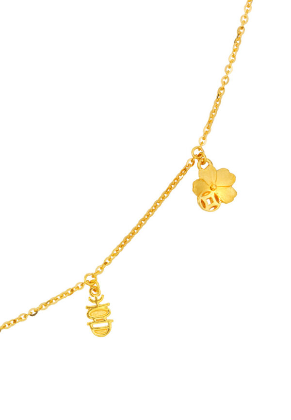 TOMEI Four-Treasures Bracelet, Yellow Gold 916