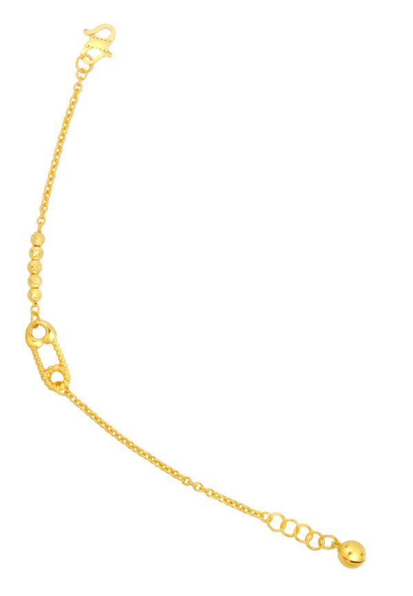 TOMEI Pin Kids Bracelet, Yellow Gold 916