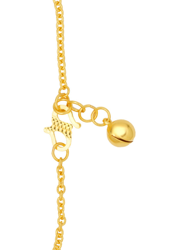TOMEI Pin Kids Bracelet, Yellow Gold 916