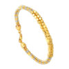 TOMEI Lusso Italia Dual-Tone Balls Bangle, Yellow Gold 916