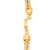 TOMEI Lusso Italia Dual-Tone Balls Bangle, Yellow Gold 916