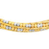 TOMEI Lusso Italia Dual-Tone Beads Bangle, Yellow Gold 916