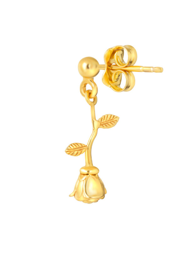 TOMEI Lusso Italia Rose Bud Earrings, Yellow Gold 916