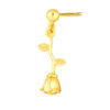 TOMEI Lusso Italia Rose Bud Earrings, Yellow Gold 916