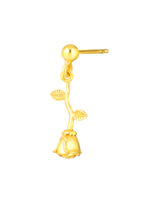 TOMEI Lusso Italia Rose Bud Earrings, Yellow Gold 916
