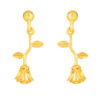 TOMEI Lusso Italia Rose Bud Earrings, Yellow Gold 916