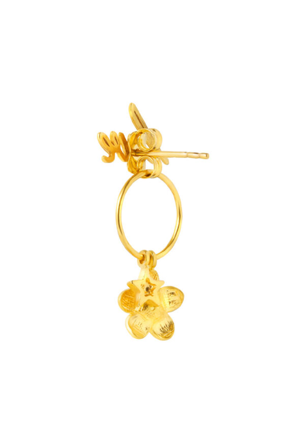 TOMEI Lusso Italia Love In The Air Earrings, Yellow Gold 916