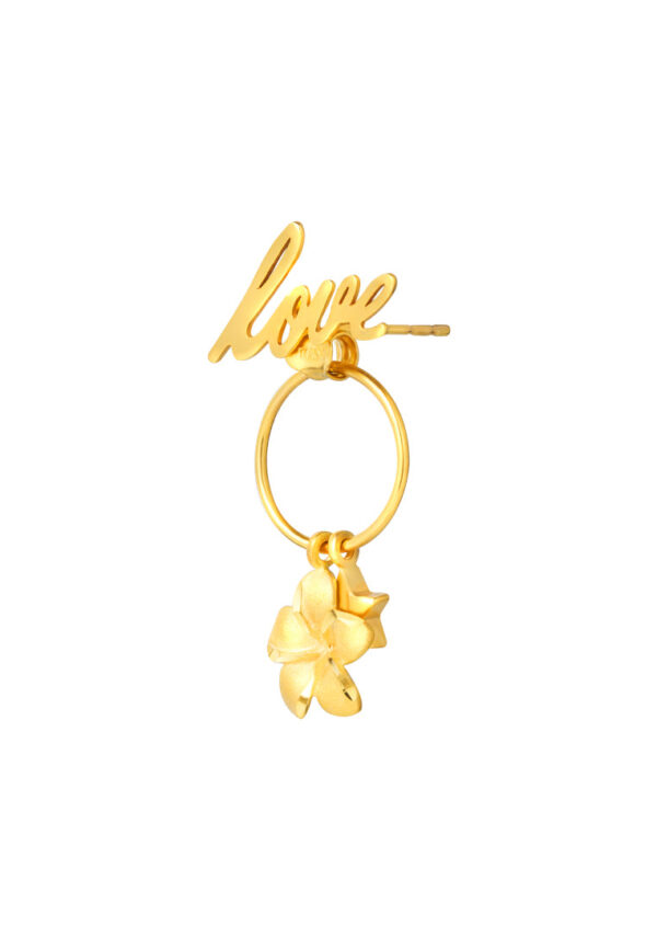TOMEI Lusso Italia Love In The Air Earrings, Yellow Gold 916