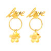 TOMEI Lusso Italia Love In The Air Earrings, Yellow Gold 916