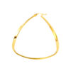 TOMEI Lusso Italia Triangle Loop Earrings, Yellow Gold 916