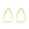 TOMEI Lusso Italia Triangle Loop Earrings, Yellow Gold 916