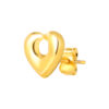 TOMEI Lusso Italia Little Heart Earrings, Yellow Gold 916