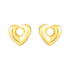 TOMEI Lusso Italia Little Heart Earrings, Yellow Gold 916
