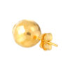 TOMEI Lusso Italia Laser Ball Earrings, Yellow Gold 916