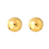 TOMEI Lusso Italia Laser Ball Earrings, Yellow Gold 916