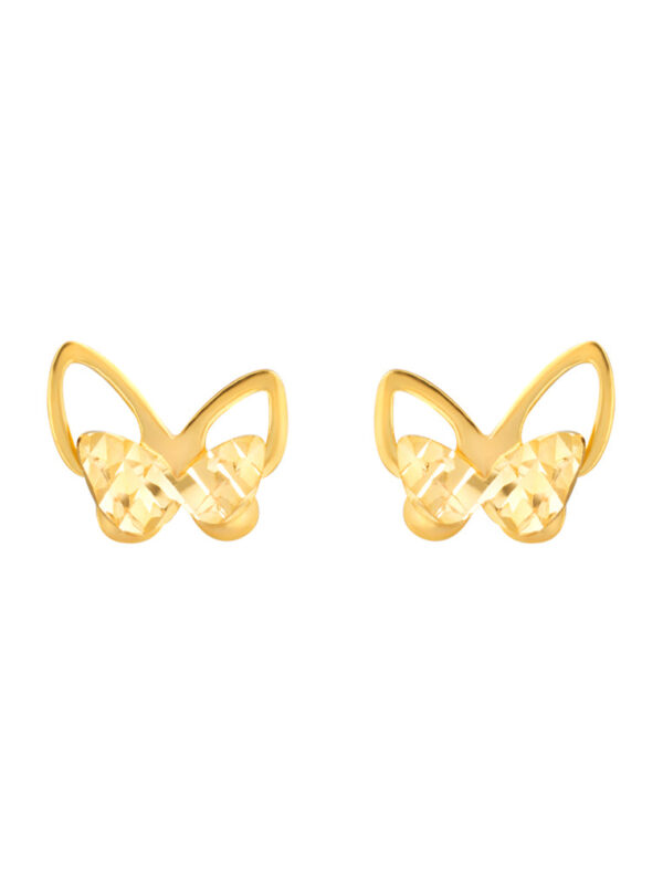 TOMEI Lusso Italia Butterfly Earrings, Yellow Gold 916