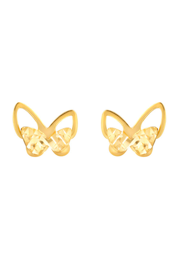 TOMEI Lusso Italia Butterfly Earrings, Yellow Gold 916