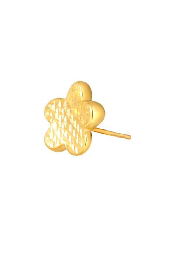 TOMEI Lusso Italia Five Leaves Clover Earrings, Yellow Gold 916