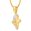 TOMEI Dual-Tone Mini Blossom Pendant, Yellow Gold 916