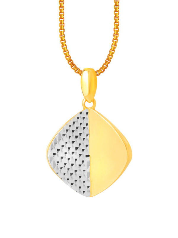 TOMEI Dual-Tone Duplex Pendant, Yellow Gold 916