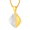 TOMEI Dual-Tone Duplex Pendant, Yellow Gold 916