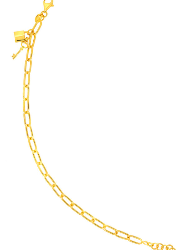 TOMEI Key Lock Bracelet, Yellow Gold 916