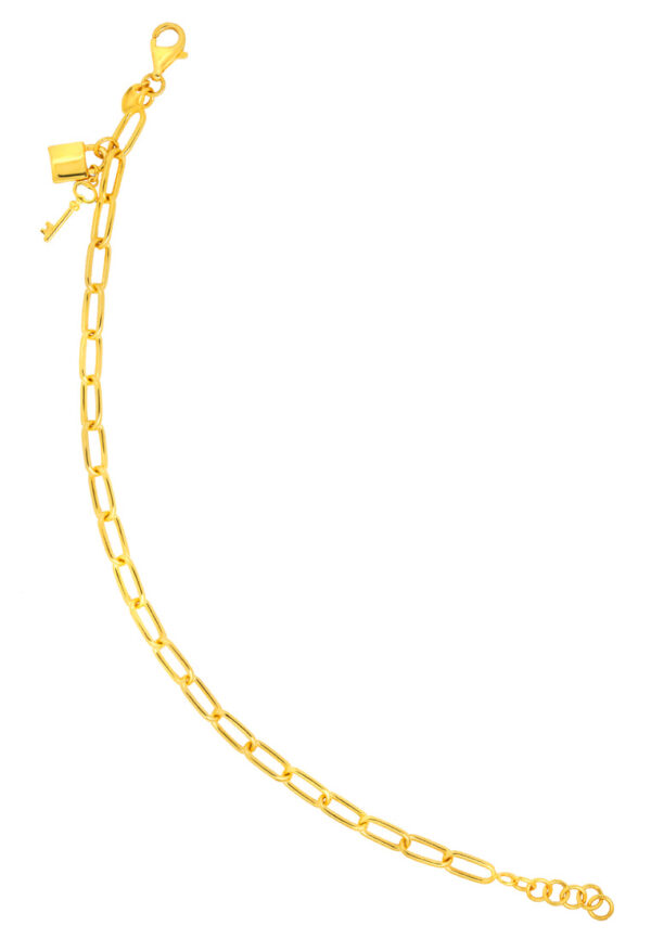 TOMEI Key Lock Bracelet, Yellow Gold 916