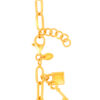 TOMEI Key Lock Bracelet, Yellow Gold 916