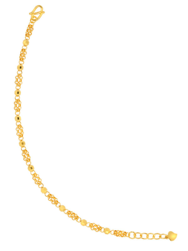 TOMEI Interlinking Beads Bracelet, Yellow Gold 999