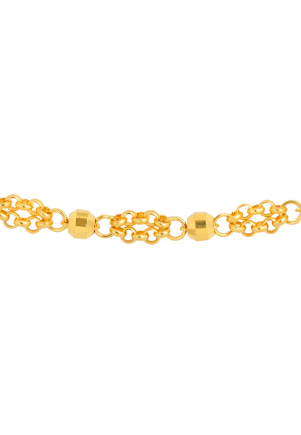 TOMEI Interlinking Beads Bracelet, Yellow Gold 999