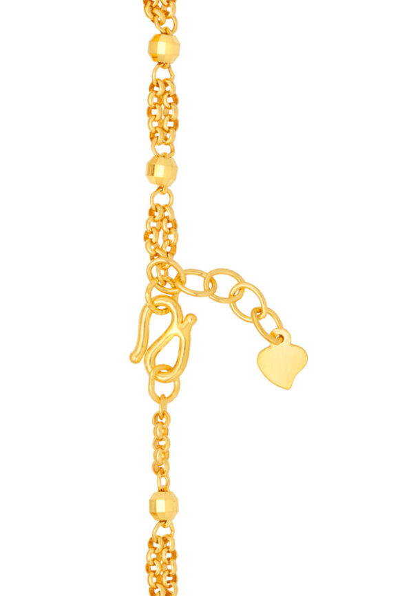 TOMEI Interlinking Beads Bracelet, Yellow Gold 999