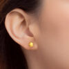 TOMEI Lusso Italia Flower Earrings, Yellow Gold 916