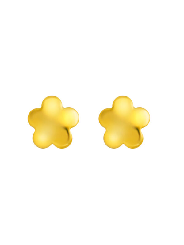 TOMEI Lusso Italia Flower Earrings, Yellow Gold 916